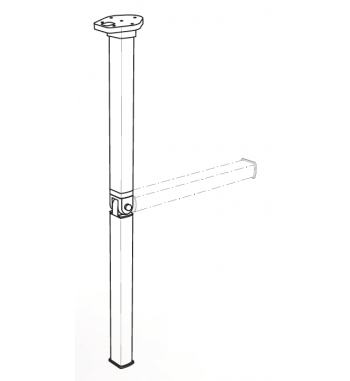 Folding support table leg Astro 1