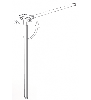 Folding support table leg Comet 1