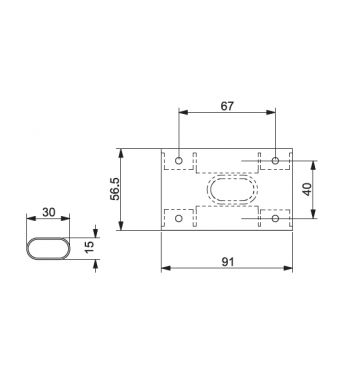 Folding support table leg Comet 1