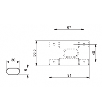 Folding support table leg, detachable Comet 3