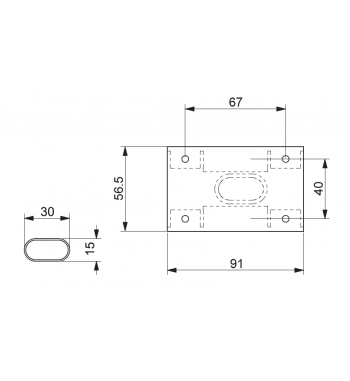 Folding support table leg, detachable Comet 4