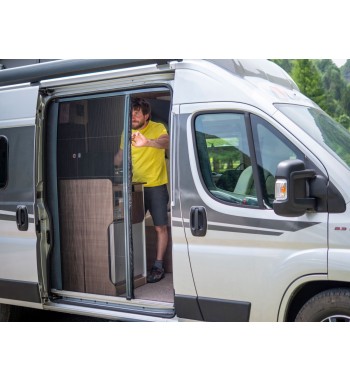 Pleated mosquito net for sliding doors, Fiat Ducato Citroen Jumper Peugeot Boxer VANSCREEN