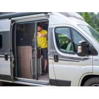 Plisowana moskitiera do drzwi przesuwnych Fiat Ducato Citroen Jumper Peugeot Boxer VANSCREEN
