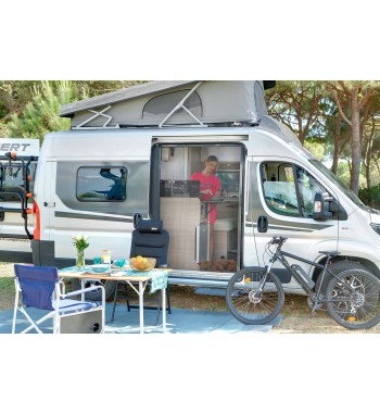 Pleated mosquito net for sliding doors, Fiat Ducato Citroen Jumper Peugeot Boxer VANSCREEN