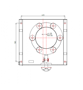 Obrotnica fotela Renault Trafic 2014-, Fiat Talento, Nissan NV300 2016-, Opel Vivaro 2014-2019 - PRAWA