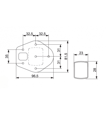 Telescopic folding support table leg Astro 3T