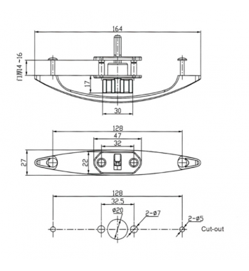 Uchwyt, zamek meblowy do kampera