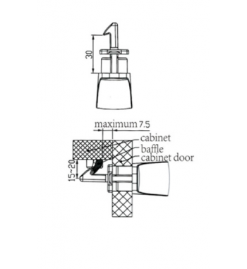 Furniture lock for a camper LONG