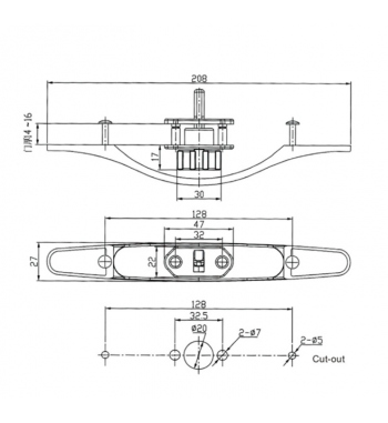 Furniture lock for a camper LONG