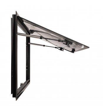 SIDE WINDOW FOR CAMPER WITH MOSQUITO NET AND ROLLER SHUTTER, DELTA 700x450 MM