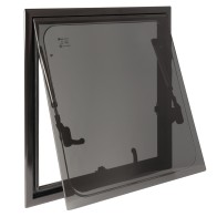 SIDE WINDOW FOR CAMPER WITH MOSQUITO NET AND ROLLER SHUTTER, DELTA 500x500 MM