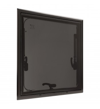 SIDE WINDOW FOR CAMPER WITH MOSQUITO NET AND ROLLER SHUTTER, DELTA 500x500 MM