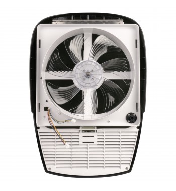 Roof Fan with LED for Camper, PLUS FAN BLACK 400X400 MM