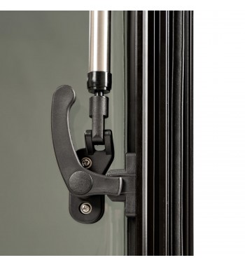 PROFILED WINDOW FOR CAMPERVAN WITH MOSQUITO NET AND ROLLER SHUTTER, OMEGA 818x315 mm