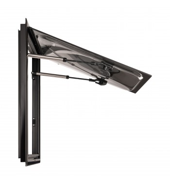 SIDE WINDOW FOR CAMPER WITH MOSQUITO NET AND ROLLER SHUTTER, DELTA 350x500 MM