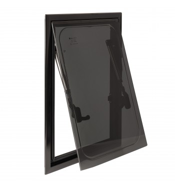 SIDE WINDOW FOR CAMPER WITH MOSQUITO NET AND ROLLER SHUTTER, DELTA 350x500 MM