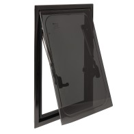 SIDE WINDOW FOR CAMPER WITH MOSQUITO NET AND ROLLER SHUTTER, DELTA 350x500 MM