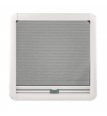 Profilowane okno do kampera- vana z moskitierą i roletą, OMEGA 490 x 500 mm