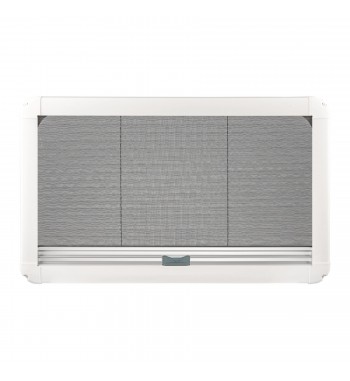 PROFILED WINDOW FOR CAMPERVAN WITH MOSQUITO NET AND ROLLER SHUTTER, OMEGA 960x450 mm
