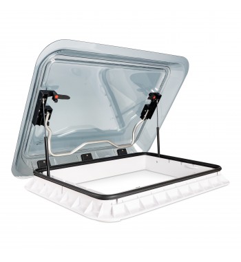 DACHFENSTER  für Wohnmobil  MIT MOSKITONETZ, ROLLLADEN UND LED-BELEUCHTUNG, ALFA 700X500 MM