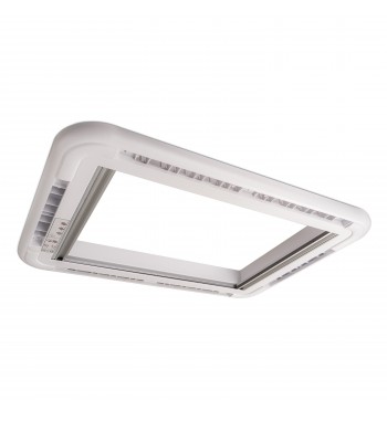 ROOF WINDOW FOR CAMPER WITH MOSQUITO NET, ROLLER SHUTTER AND LED LIGHTING, ALFA 700X500 MM