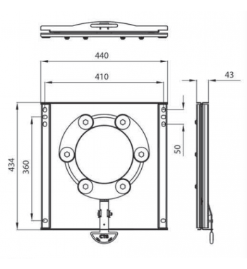 Obrotnica fotela Fiat Ducato Peugeot Boxer Citroen Jumper 2006-