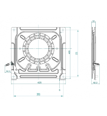 Obrotnica fotela VW Volkswagen Transporter T4 1990-1996 Lewa